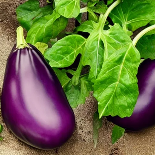 Prompt: an aubergine