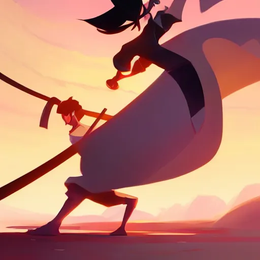 Image similar to hero world samurai jack, behance hd by jesper ejsing, by rhads, makoto shinkai and lois van baarle, ilya kuvshinov, rossdraws global illumination