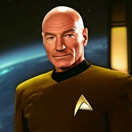 Image similar to bryan cranston as captain picard in star trek the next generation