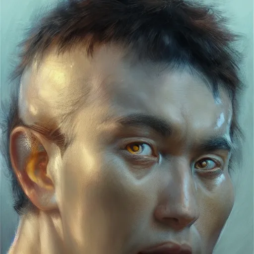 Prompt: baki as a realistic fantasy d & d character, close - up portrait art by donato giancola and greg rutkowski, realistic face, digital art, trending on artstation