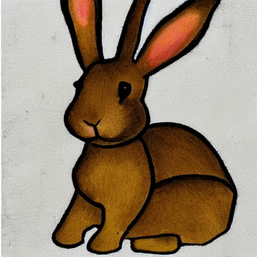 Prompt: a rabbit in the style of ms echer