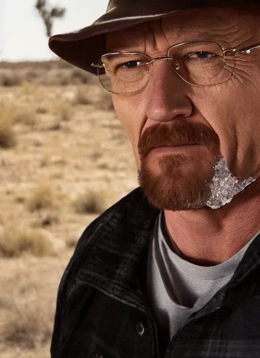 Prompt: tv still of jessica simpson as walter white in breaking bad, 4k.