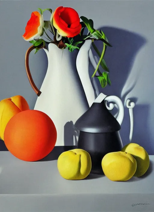 Image similar to a dutch still life by georgia o'keeffe, intricate, hyperrealistic, high contrast, volumetric lighting