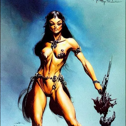 Image similar to princess by Frank Frazetta,fantasy artwork,bold,beautiful,striking,high quality!!!!!,masterpiece!!!!