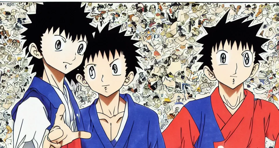 Image similar to the two complementary forces that make up all aspects and phenomena of life, by Yoshihiro Togashi