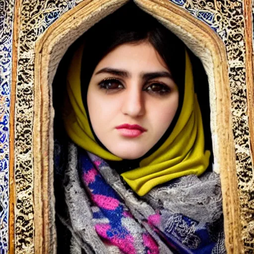 Image similar to iranian girl, award winning photography