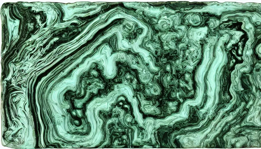 Image similar to petrified forest national park arizona in the style of bernie wrightson medical illustration aesthetic horror malachite slab