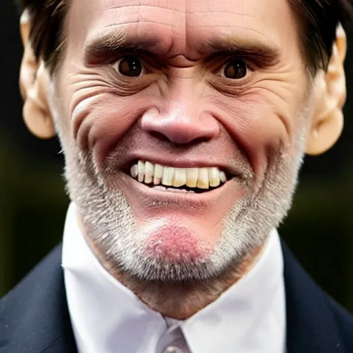 Image similar to scary jim carrey