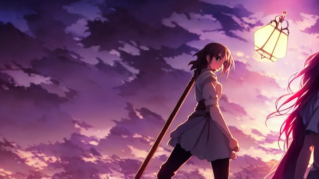 Image similar to emma watson in heavens feel movie, demon slayer, ufotable, high quality, artgerm, under street lamp, on a street at night, fate stay night, unlimited blade works, greg rutkowski, high resolution, dynamic pose, close up, street clothes, action, anime, koyoharu gotouge, sakuga