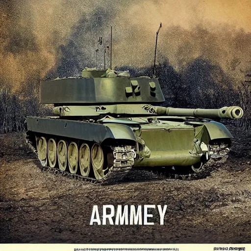 Image similar to army tank poster