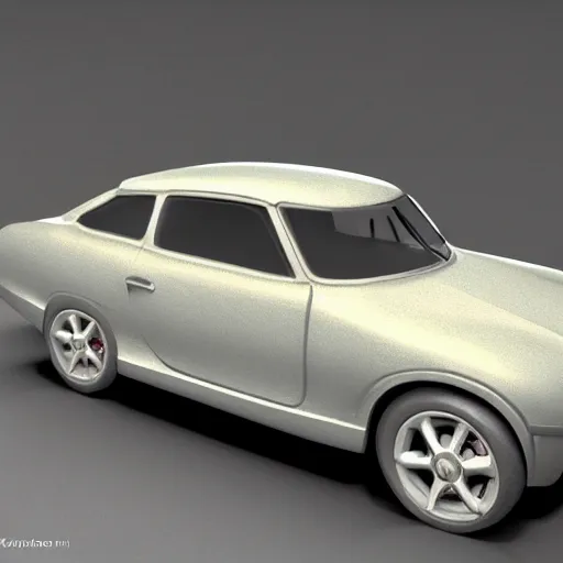 Prompt: a clay model of a car, high quality, high resolution,detailed, studio soft lighting, ambient occlusion