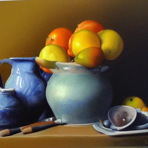 Image similar to still life painting by David Brown, matte, high detailed, realistic