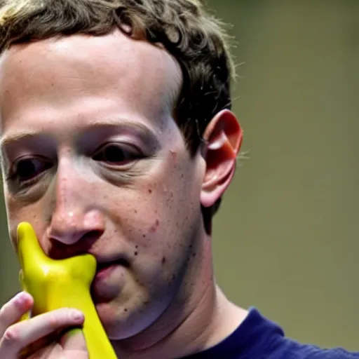 Image similar to yellow and porous skin, Mark Zuckerberg has bright yellow and porous looking skin, yellow skin, pourous skin