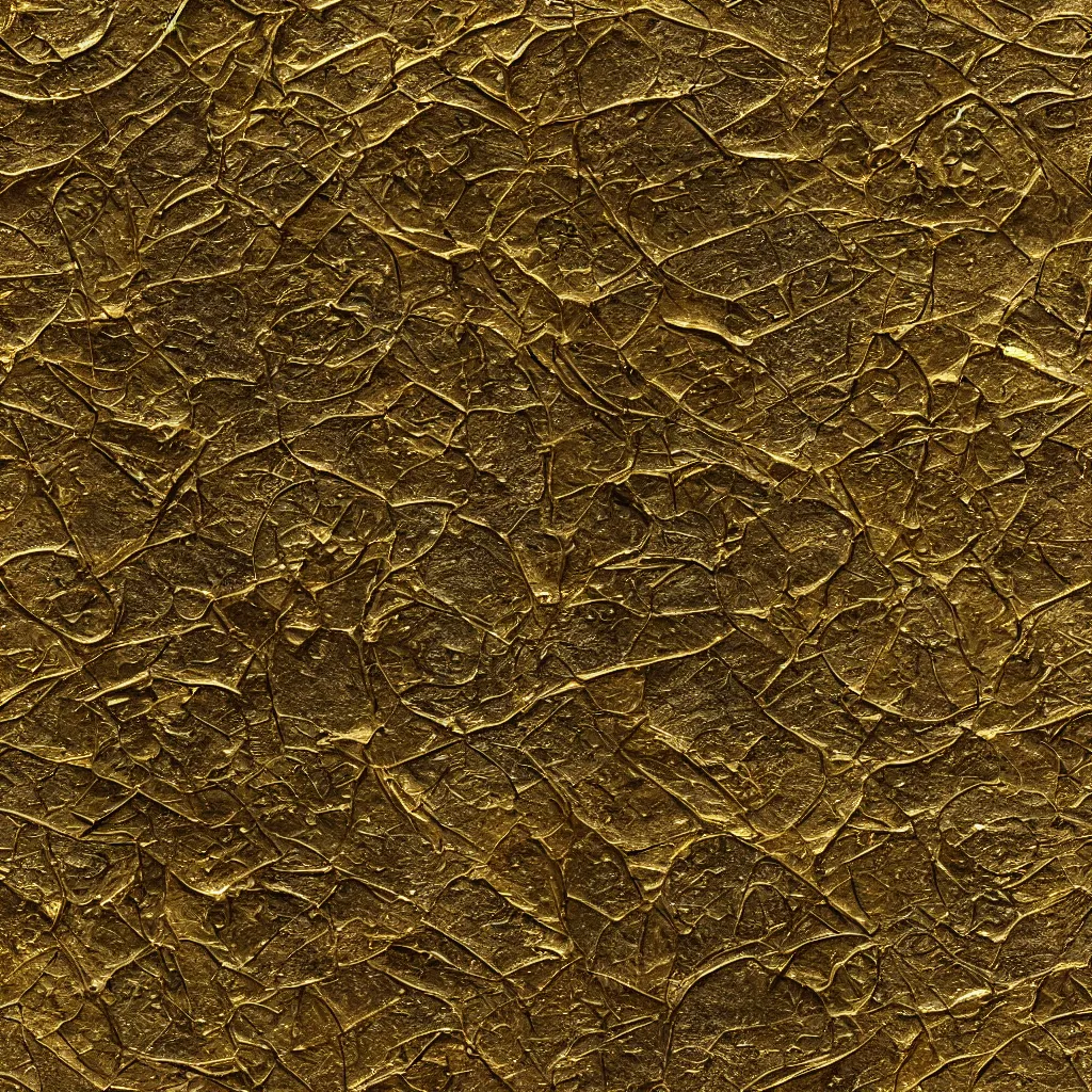 Image similar to seamless tileable texture of damaged metal gold, realistic, very detailed, beautiful, intricate details, sharp focus, substance designer, substance render, substance painter, marmoset, unreal engine, octane render