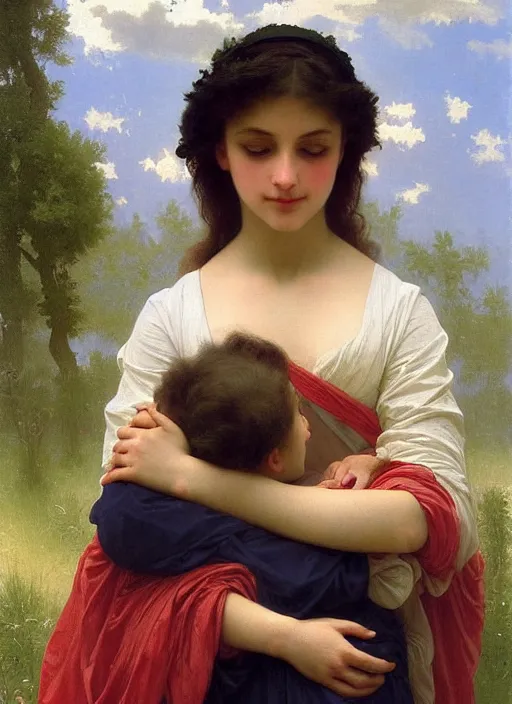 Image similar to a painting so beautiful and universally loved it creates peace on earth, profound epiphany, trending on artstation, by william - adolphe bouguereau, john singer sargent