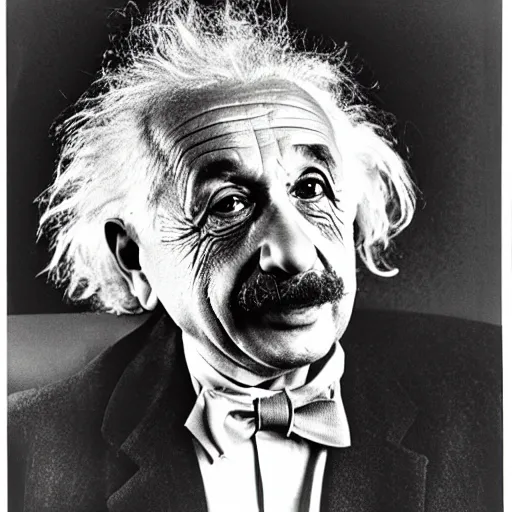 Image similar to Albert Einstein, shot by Robert Mapplethorpe