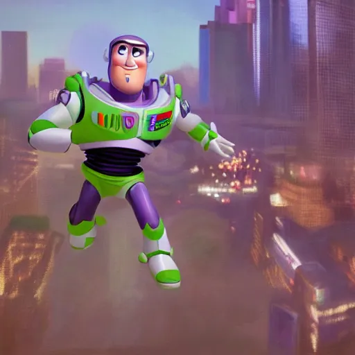 toy story buzz lightyear flying