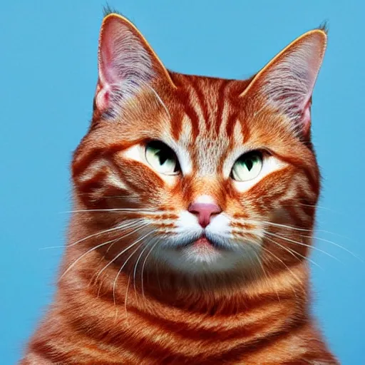 Image similar to Official Portrait of United States President Red tabby cat