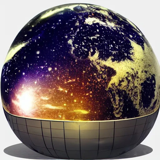 Image similar to Dark matter globe nesr galaxy, photo realistic, 4k, 3d