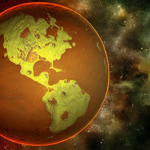 Image similar to map of unexplored planet