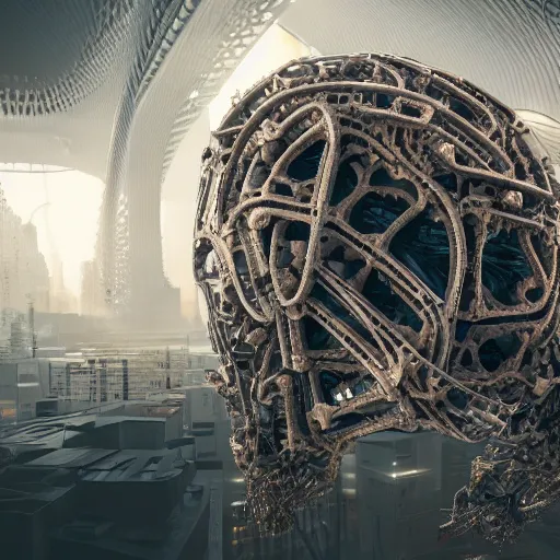 Image similar to A biomechanical paracentric Key, chimeric organism, organic polycarbon, ex machina, highly detailed, mendelbrot fractal, ray tracing, hyperdetailed, hyperrealistic, cyberpunk, octane render, hdri, 4k,
