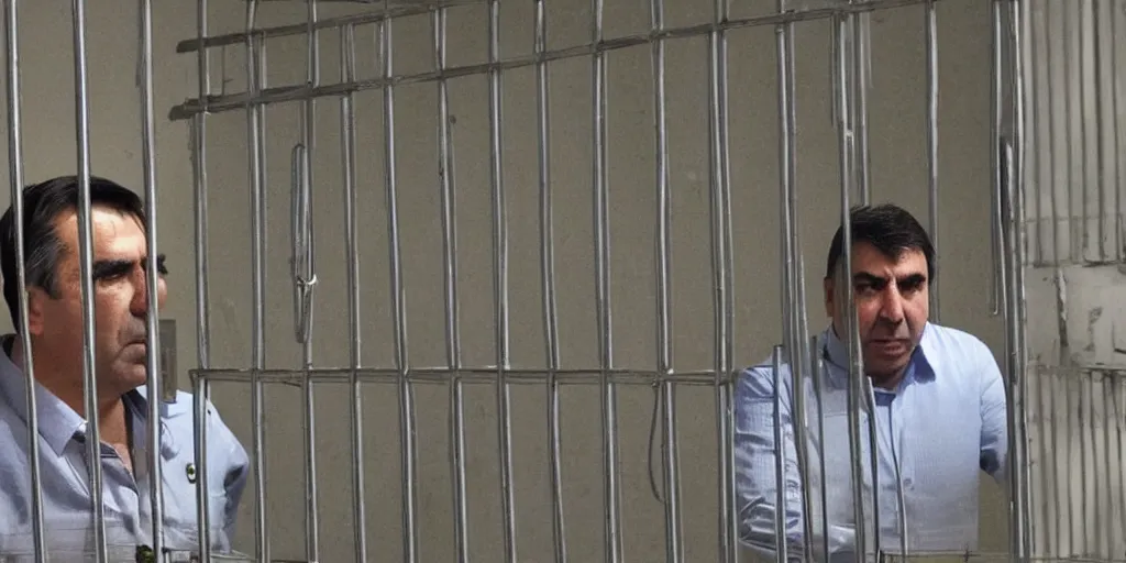 Prompt: saakashvili in jail