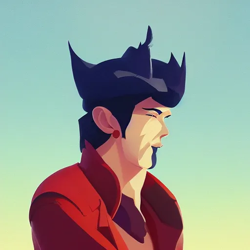 Image similar to face icon stylized minimalist space dandy, loftis, cory behance hd by jesper ejsing, by rhads, makoto shinkai and lois van baarle, ilya kuvshinov, rossdraws global illumination