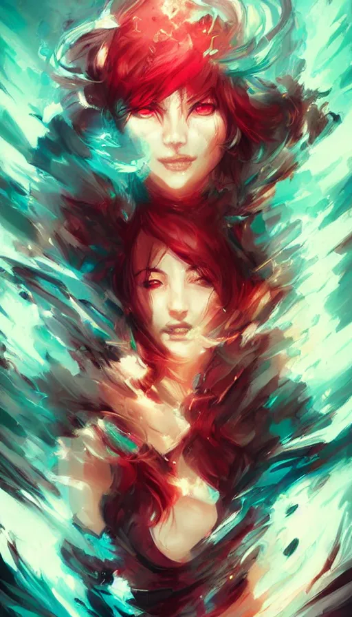 Image similar to rage, by ross tran