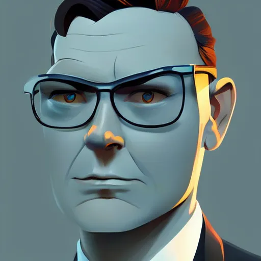 Image similar to face icon stylized minimalist agent 0 0 7, loftis, cory behance hd by jesper ejsing, by rhads, makoto shinkai and lois van baarle, ilya kuvshinov, rossdraws global illumination