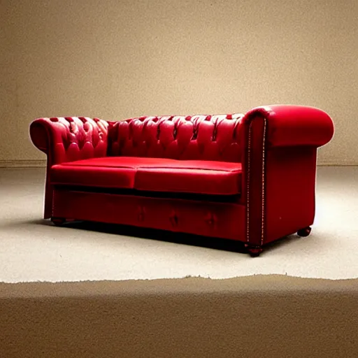 Image similar to a chesterfield sofa fabricated from cooked spaghetti