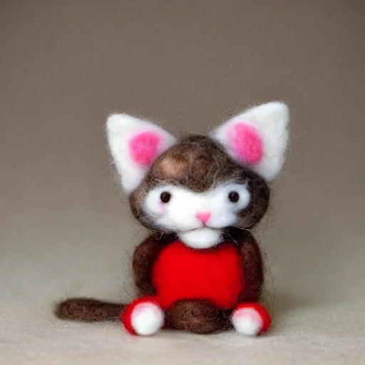 Image similar to needle felt kitten