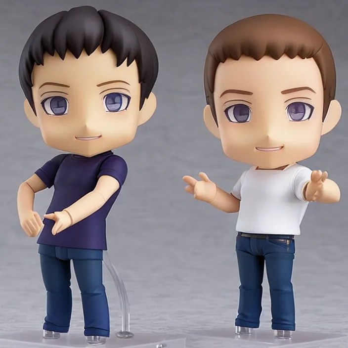 Image similar to Mark Zuckerberg, An anime nendoroid of Mark Zuckerberg, figurine, detailed product photo