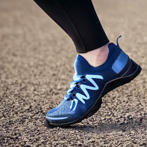 Image similar to Aerodynamic sports shoes, inspired by nature