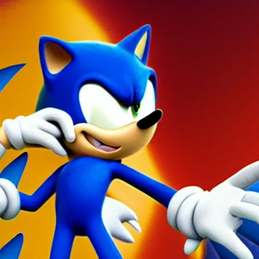 Prompt: Sonic the Hedgehog in Sitcom