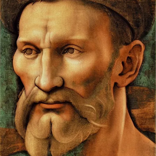 Prompt: painting of Michelangelo Buonarroti by Michelangelo Buonarroti , highly detailed, 8k, cinematic,