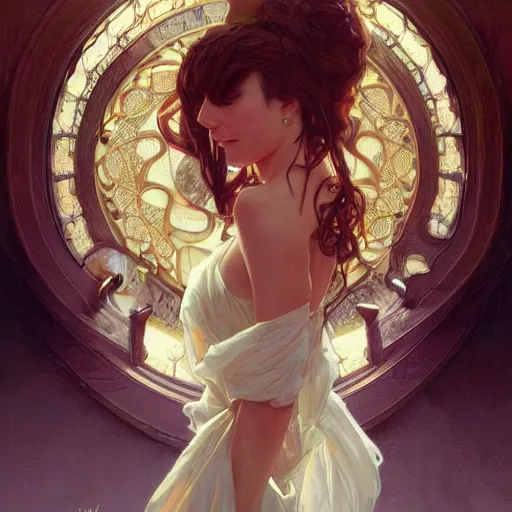 Image similar to ultra realistic illustration, alanis guillen, intricate, elegant, highly detailed, digital painting, artstation, concept art, smooth, sharp focus, illustration, art by artgerm and greg rutkowski and alphonse mucha