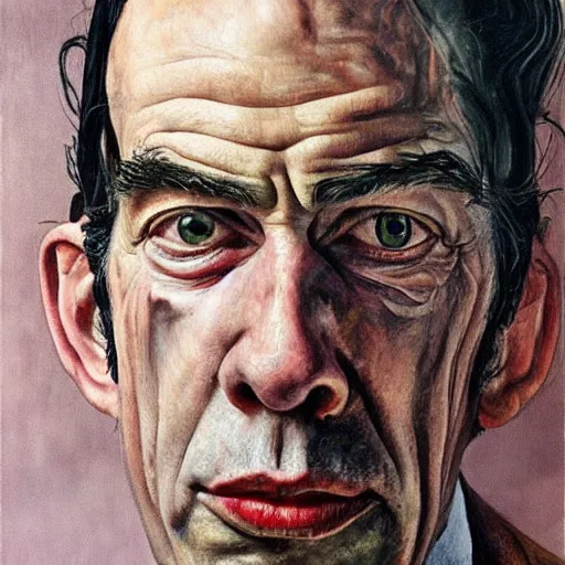 Image similar to high quality high detail painting by lucian freud, hd, nick cave