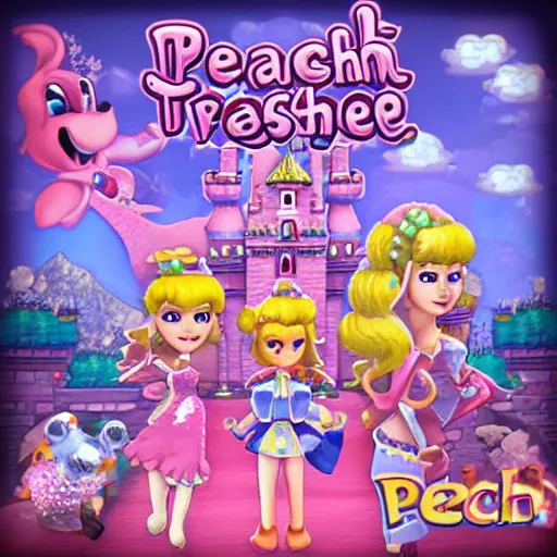 Image similar to peach's castle fever dream