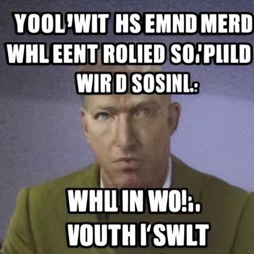 Prompt: Woll smith is at his wit's end with the memes