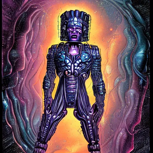 Prompt: Galactus in the style of H. R. Giger