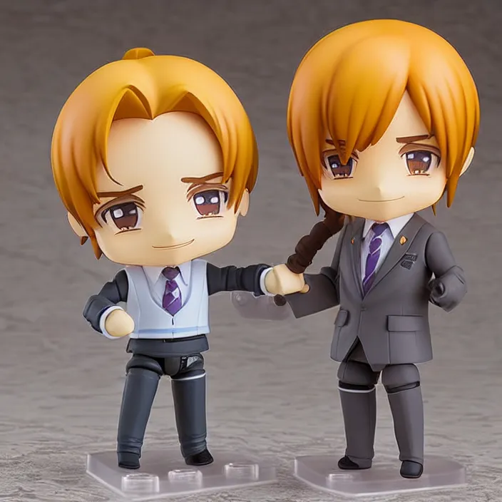 Image similar to Saul Goodman, An anime Nendoroid of Saul Goodman, figurine, detailed product photo