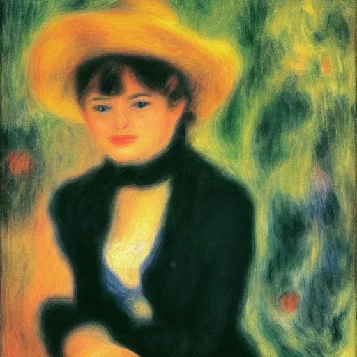 Image similar to C. Elegans Parkinson\'s disease in the style of Renoir