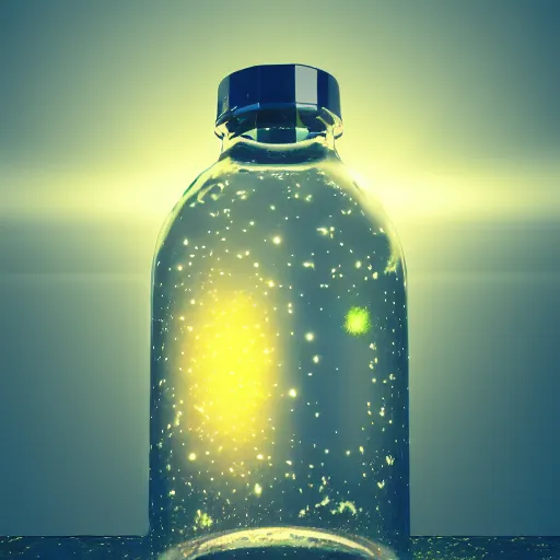 Image similar to a universe inside of a bottle, octane render, 4k