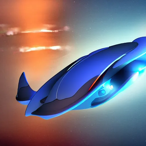 Prompt: a manta ray shaped futuristic spaceship, Midjourney AI style, ultra-detailed, hyper-realistic, 8k, trending in Midjourney
