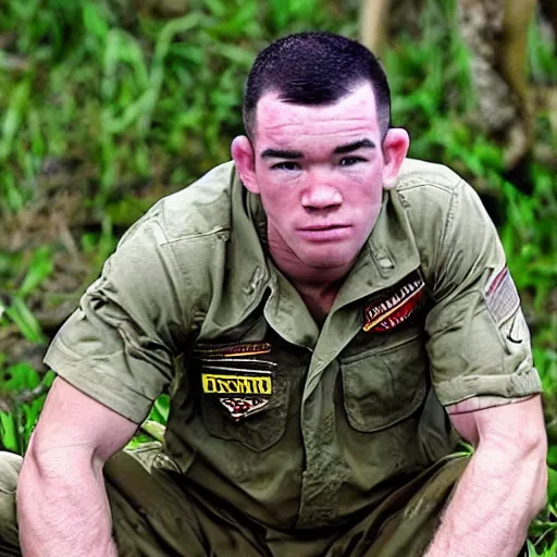 Prompt: colby covington in the vietnam war