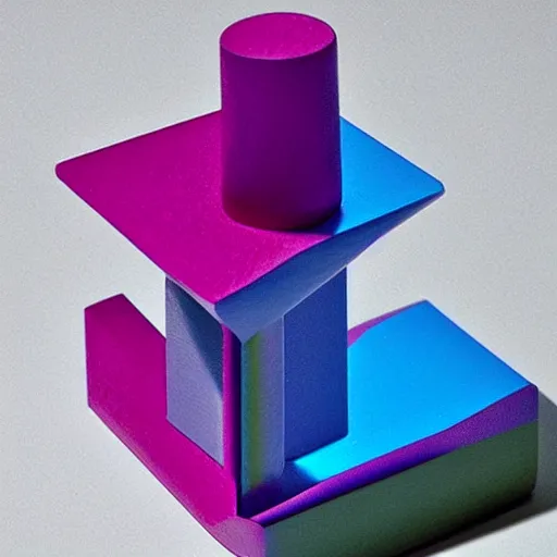 Image similar to colorful 3 d printed object by johannes itten, photograph, f / 4. 0, very sharp!!!