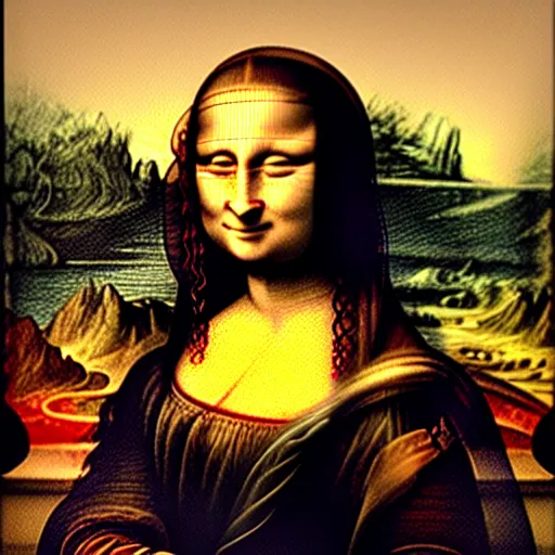 Image similar to the extended Mona Lisa