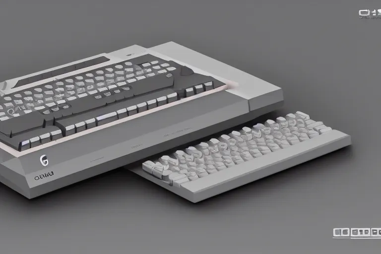 Image similar to the commodore 6 4 if it was built in 2 0 2 2, 4 k, hd, concept art