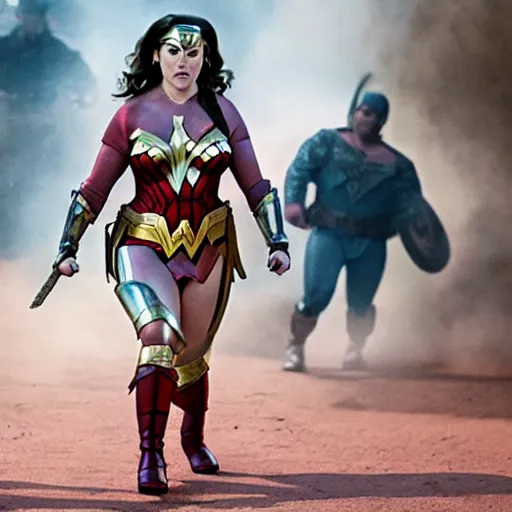 Image similar to melissa mccarthy as wonder woman