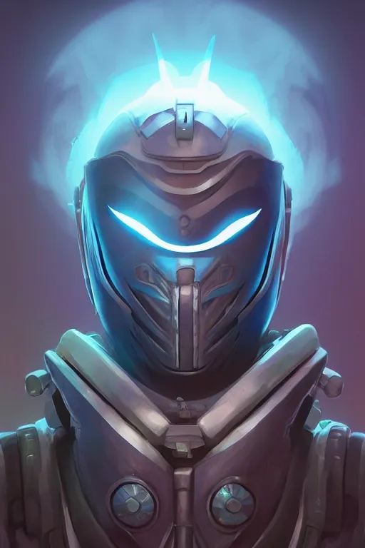 Image similar to epic mask helmet robot ninja portrait stylized as fornite style game design fanart by concept artist gervasio canda, behance hd by jesper ejsing, by rhads, makoto shinkai and lois van baarle, ilya kuvshinov, rossdraws global illumination radiating a glowing aura global illumination ray tracing hdr render in unreal engine 5